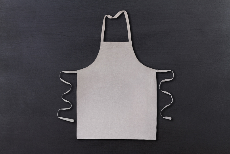 Apron on Black Background